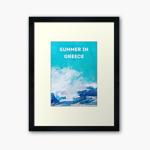 Summer in Greece Framed Art Print