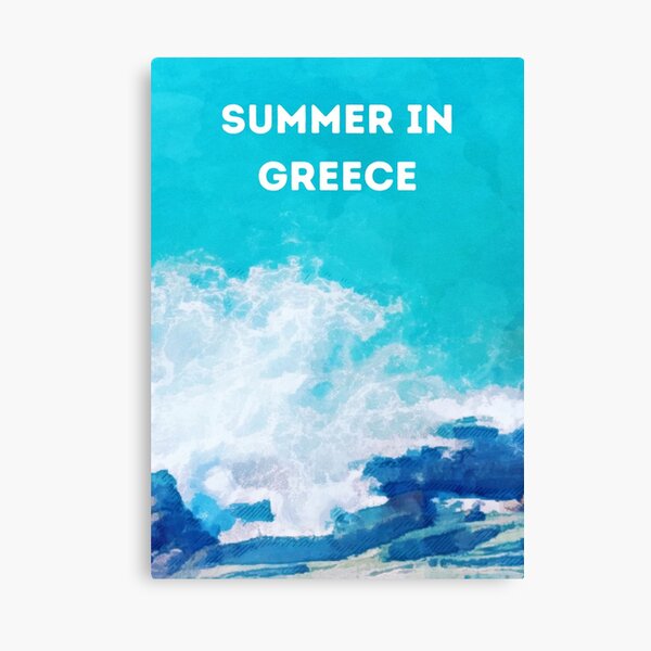 Summer in Greece Canvas Print