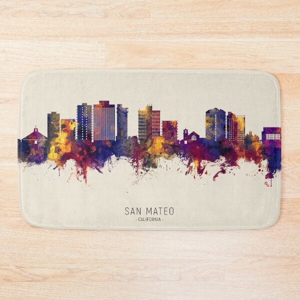 Item preview, San Mateo California Skyline designed and sold by ArtPrints.