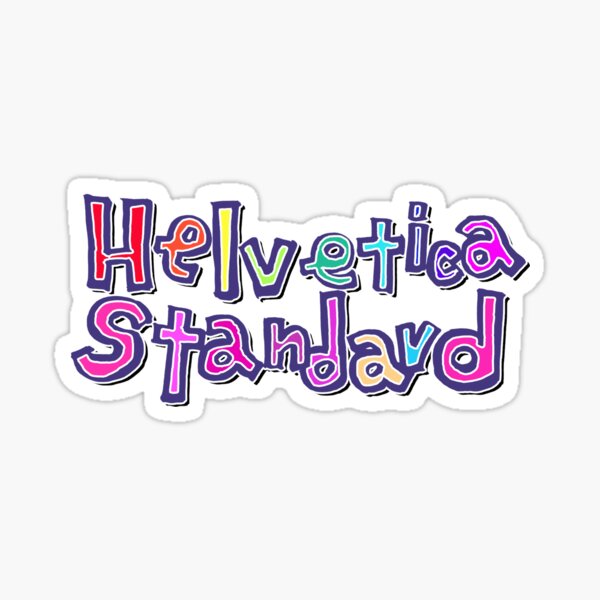 Artikel-Vorschau von Helvetica Standard, designt und verkauft von artsylab.