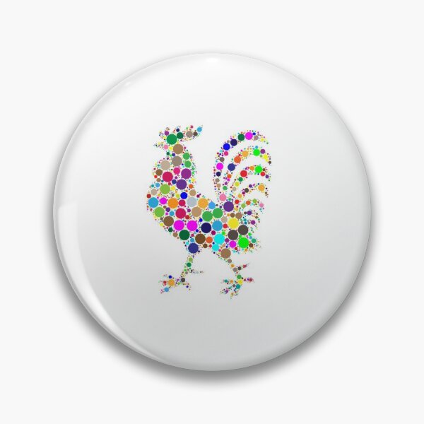 Item preview, colorful rooster designed and sold by doctors-apparel.