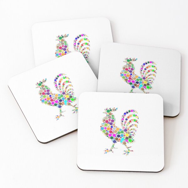 Item preview, colorful rooster designed and sold by doctors-apparel.