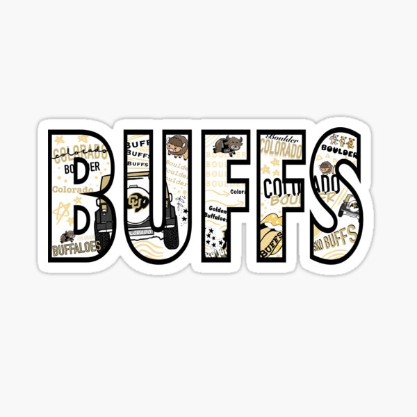 University of Colorado Boulder Buffs Block Letter Sticker