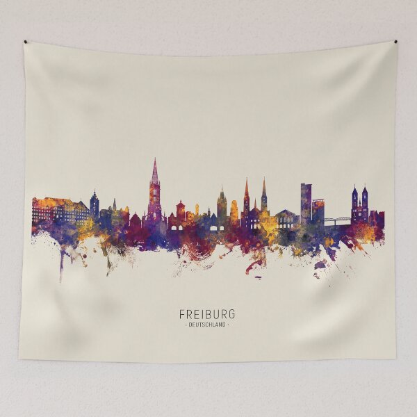Item preview, Freiburg Germany Skyline designed and sold by ArtPrints.