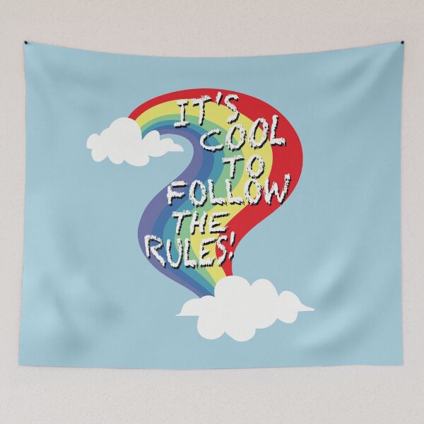 Item preview, It’s Cool To Follow The Rules! Rainbow designed and sold by SubtleSplit.