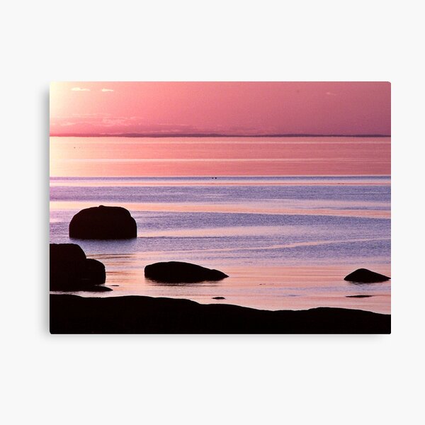 Lines in the Sea Canvas Print