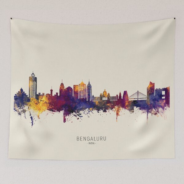 Item preview, Bengaluru Skyline India Bangalore designed and sold by ArtPrints.