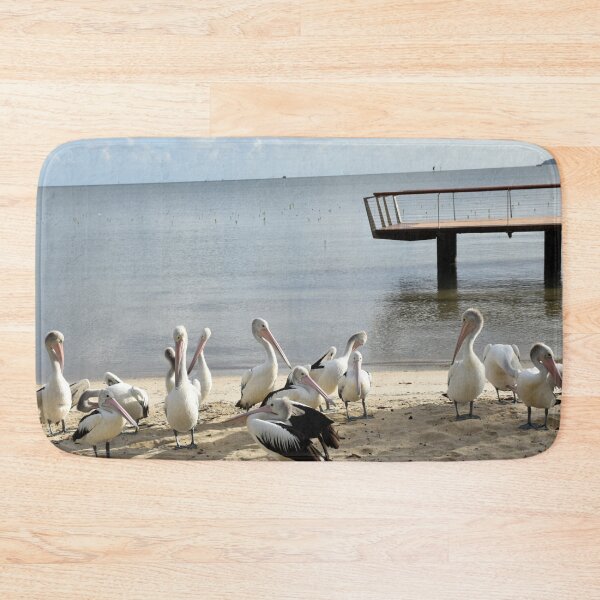Item preview, Pelicans on a sandy beach designed and sold by Artlajf.