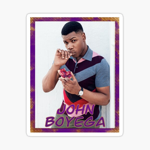 Vista previa del artículo con la obra «John Boyega», diseñado y vendido por LuluStardust.