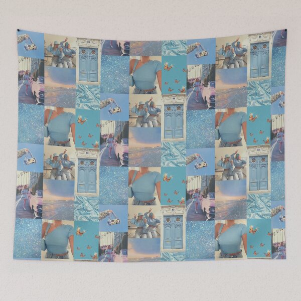 Item preview, y2k Blue Aesthetic Collage designed and sold by Lydia Kelley.