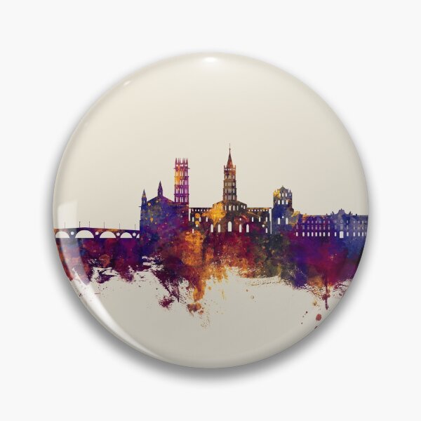 Item preview, Toulouse France Skyline designed and sold by ArtPrints.