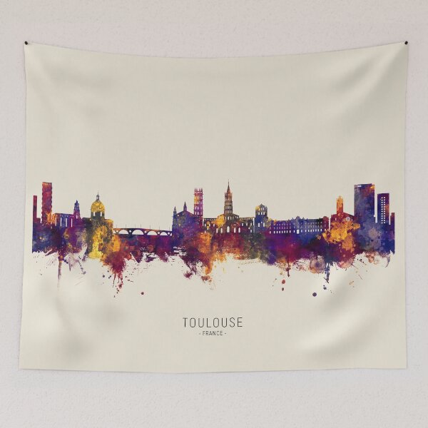 Item preview, Toulouse France Skyline designed and sold by ArtPrints.