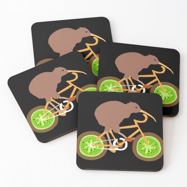 Item preview, Cycle New Zealand Funny Kiwi on a Bicycle Design Idea design print designed and sold by Lisbob.