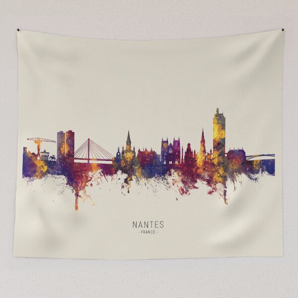 Item preview, Nantes France Skyline designed and sold by ArtPrints.