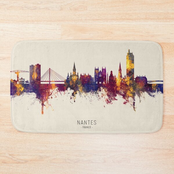 Item preview, Nantes France Skyline designed and sold by ArtPrints.