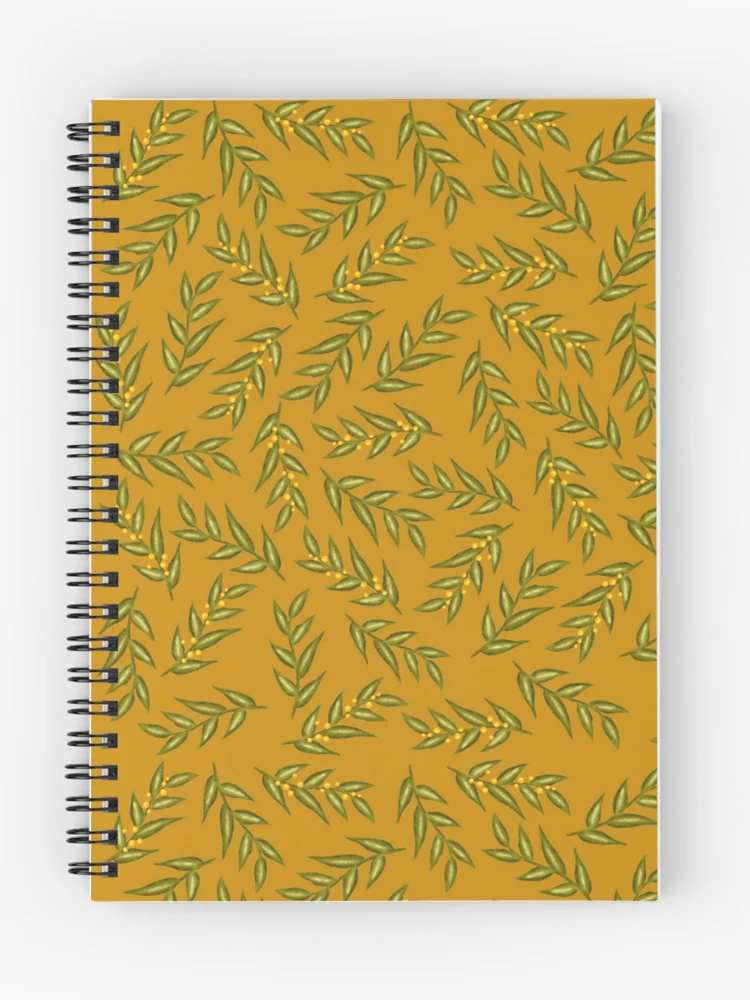 Thumbnail 1 of 3, Journal, Repeat leaf pattern designed and sold by CreativeDragon1.
