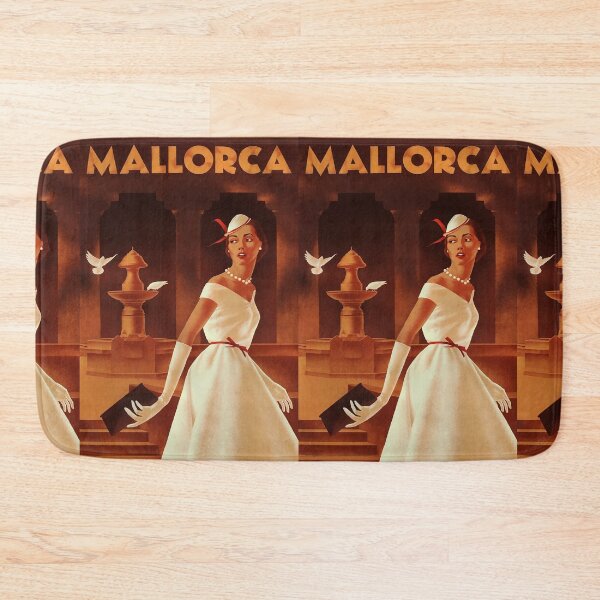 Item preview, Mallorca vintage travel poster designed and sold by stickart-marek.
