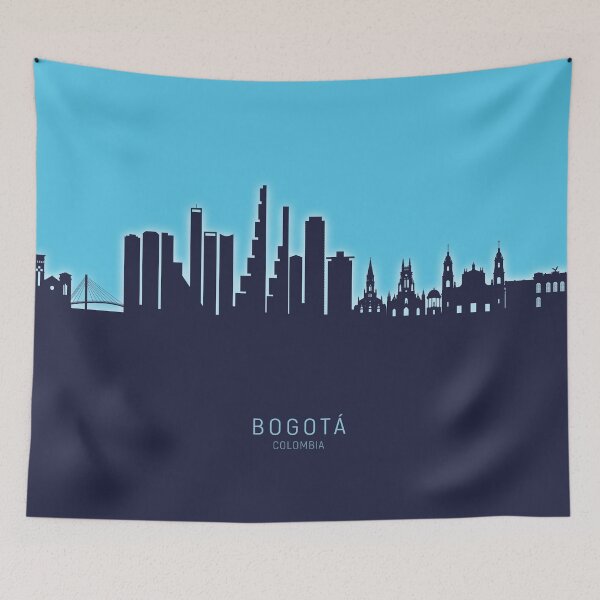 Aperçu de l'œuvre Bogotá Colombia Skyline créée et vendue par ArtPrints.