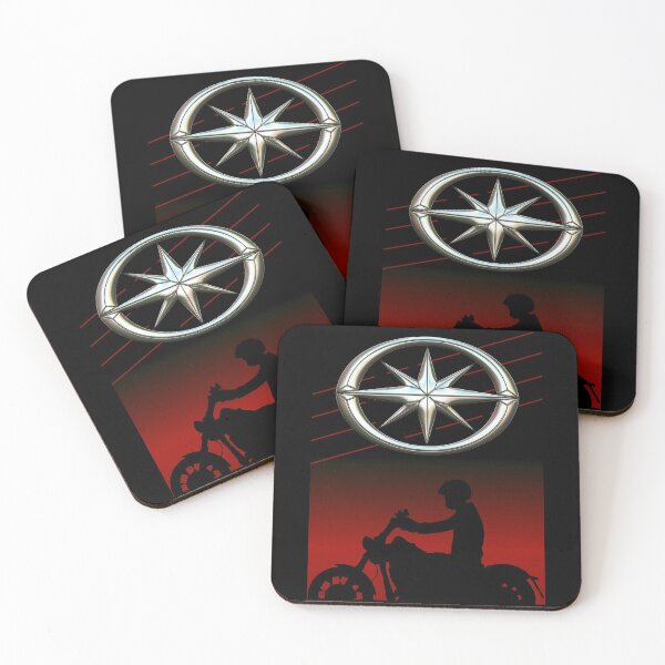 Item preview, Star bike motorcycle silhouette red designed and sold by KlaraBubble.