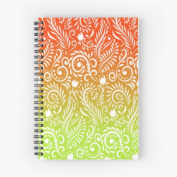 Item preview, Floral and Leaves - Tangerine & Lime (Citrus Lover Collection) designed and sold by CreativityRoams.