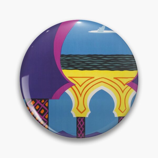 Item preview, Royal Air Maroc vintage travel poster designed and sold by stickart-marek.