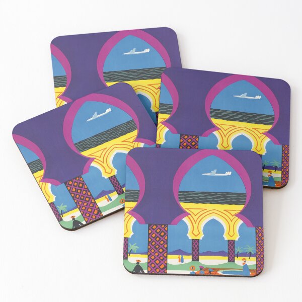 Item preview, Royal Air Maroc vintage travel poster designed and sold by stickart-marek.