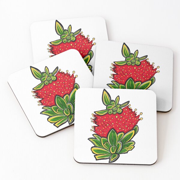 Item preview, Australian Native Floral - Red Bottlebrush Flower designed and sold by Annalee Beer.