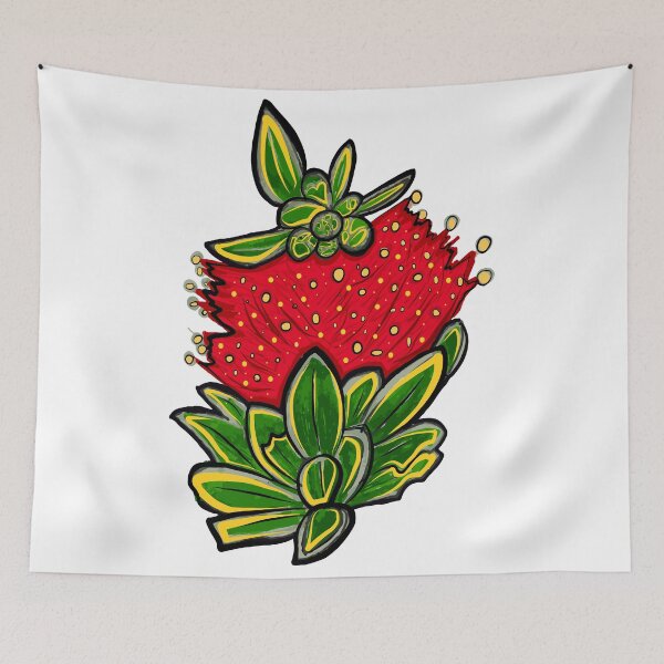 Item preview, Australian Native Floral - Red Bottlebrush Flower designed and sold by Annalee Beer.