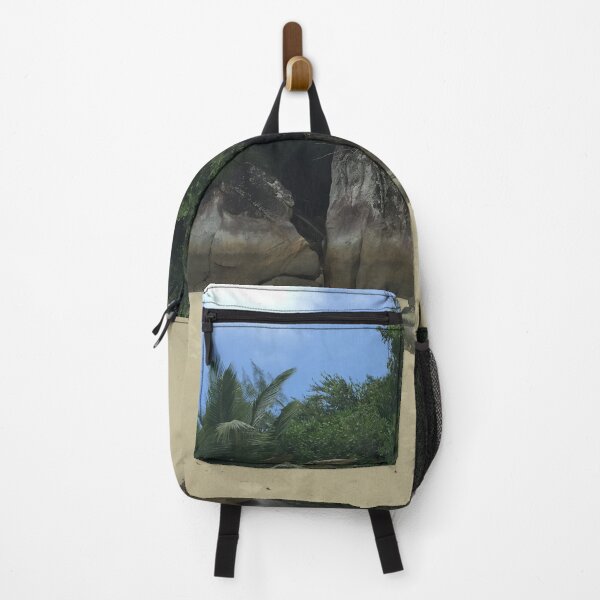 Item preview, Tropical beach with sand, sea and palms designed and sold by Artlajf.