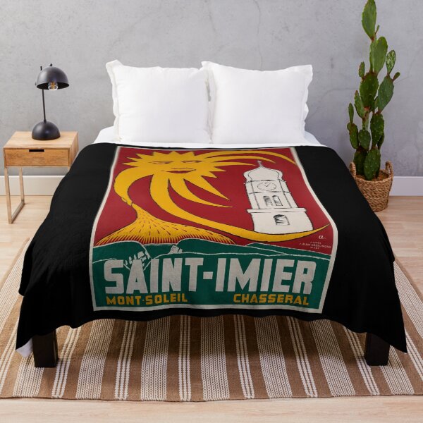 Item preview, Saint Imier vintage travel poster designed and sold by stickart-marek.
