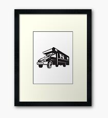Camper Van Motor Home Retro Framed Print