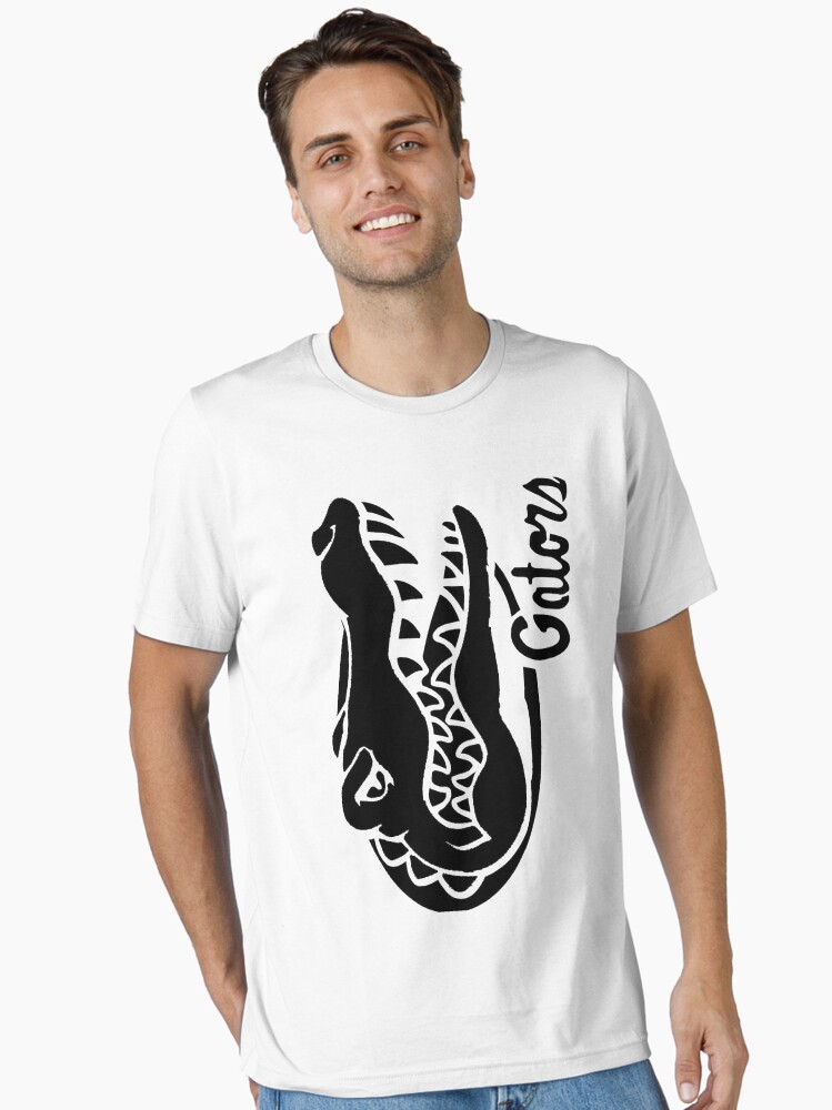 Gator bait crocodile and elegator black and white Essential T