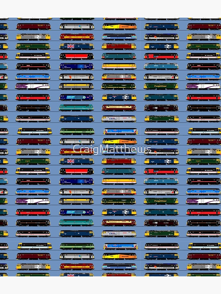Artwork view, class 47 locomotive collection designed and sold by CraigMatthews