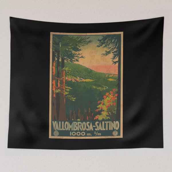 Item preview, ENIT Vallombrosa Saltino vintage travel poster designed and sold by stickart-marek.