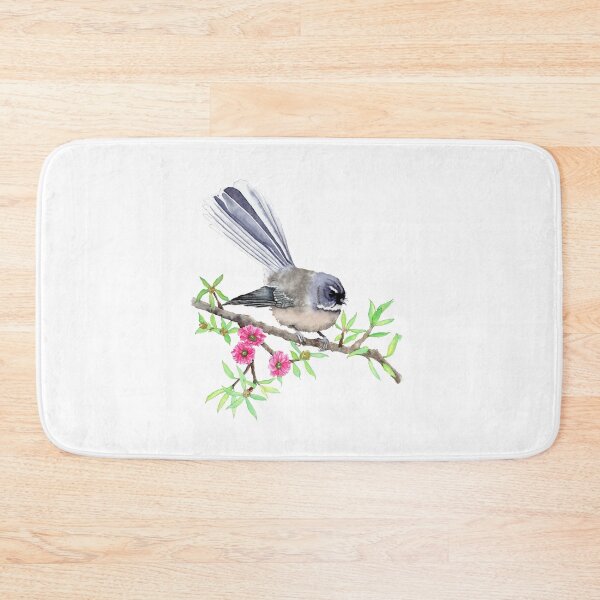 Item preview, New Zealand Fantail on Manuka designed and sold by AuntieBetty.