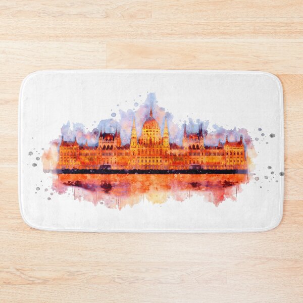 Item preview, Budapest Parliament watercolor painting  designed and sold by Stylizing4You.