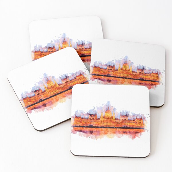 Item preview, Budapest Parliament watercolor painting  designed and sold by Stylizing4You.