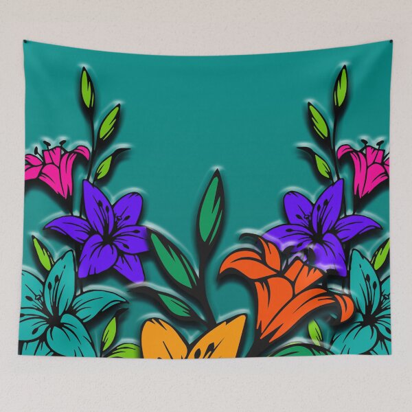 Item preview, 3D Floral Flowers Vivid Colors Art Design designed and sold by Thordur Sturluson.