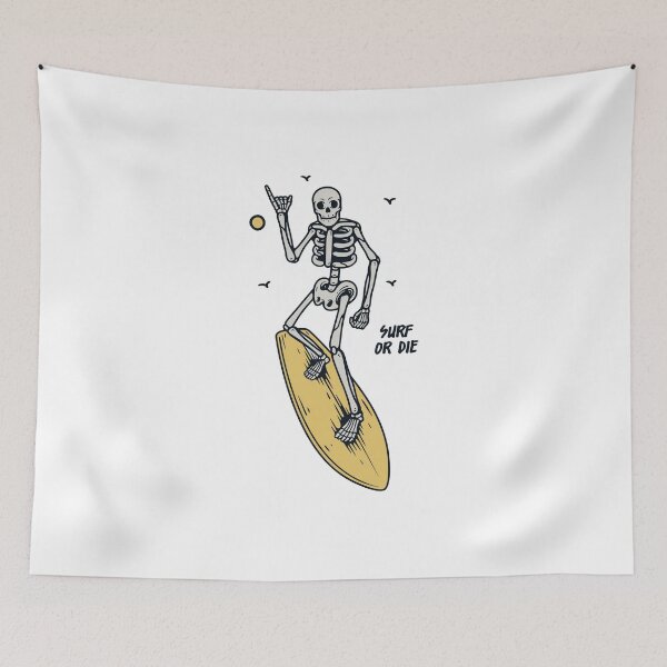 Item preview, SURF OR DIE SKULL DESIGN designed and sold by Picspot.