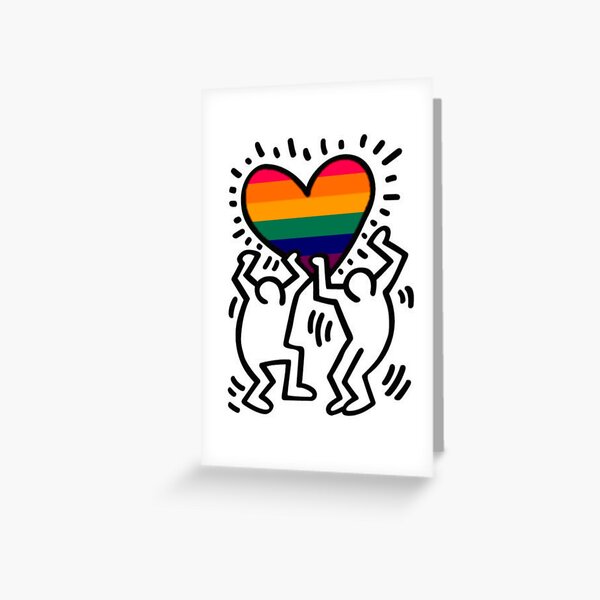 Homosexuell Haring Grußkarte