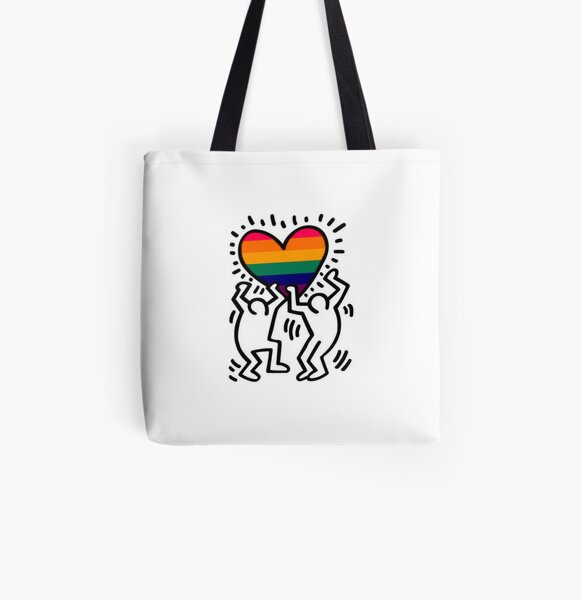 Gay Haring All Over Print Tote Bag