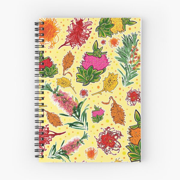 Item preview, Bright Australian Native Flowers on Yellow designed and sold by Annalee Beer.