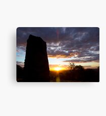 Sculpture Sunset Canvas Print