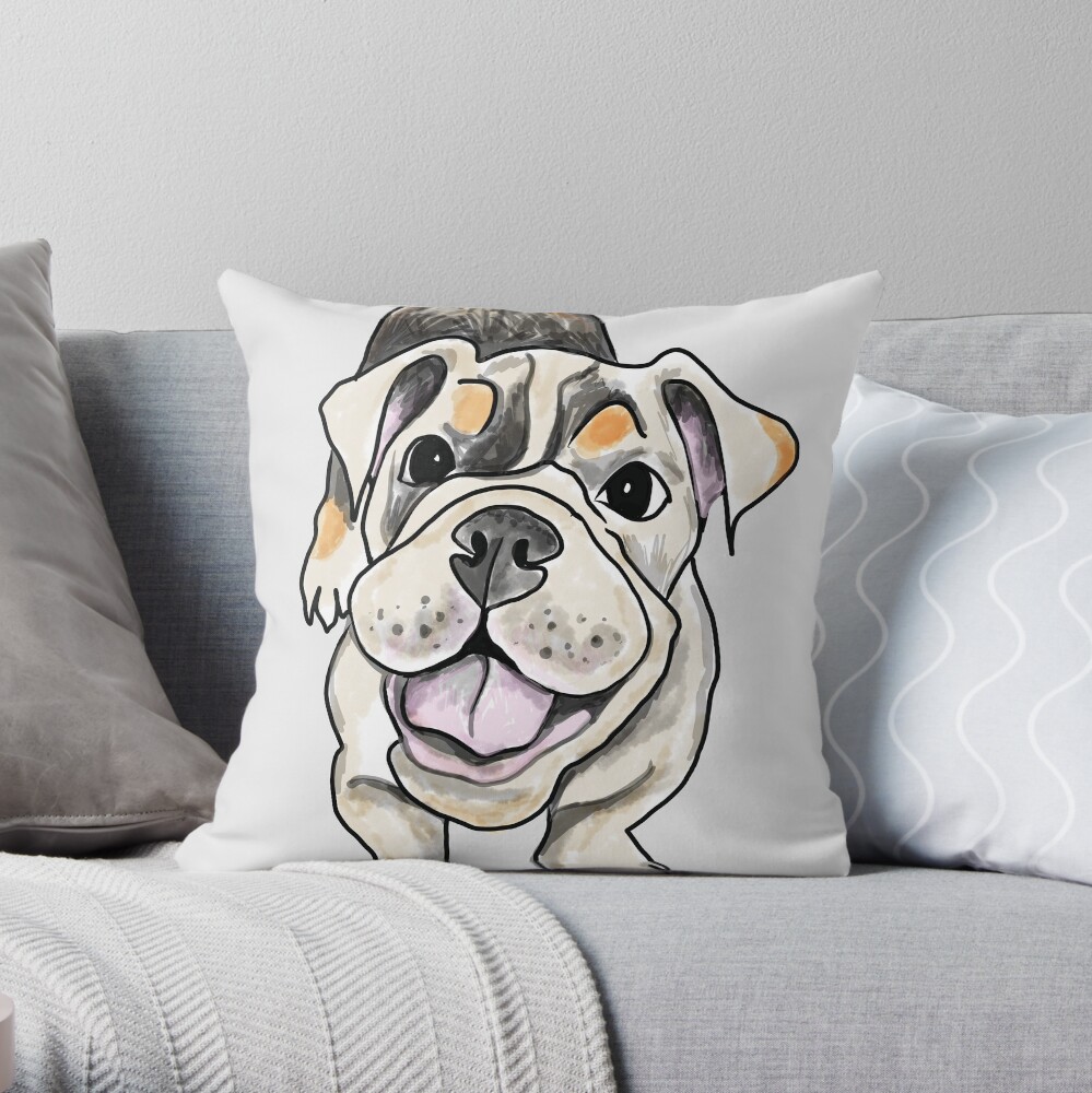 staffordshire dog pillow