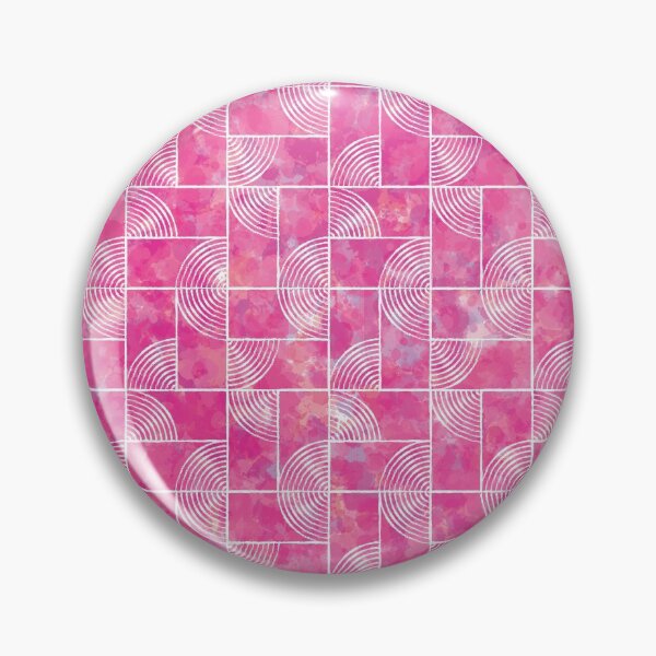 Item preview, Geometric circles and rectangles purple and white pattern designed and sold by Si-Weiya.