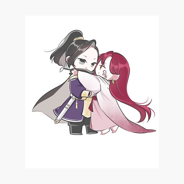 Ōkkanȏ and Lázhien chibis Photographic Print