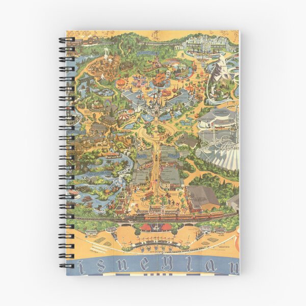 Item preview, Theme Park Vintage Map designed and sold by Rainbows Galore.