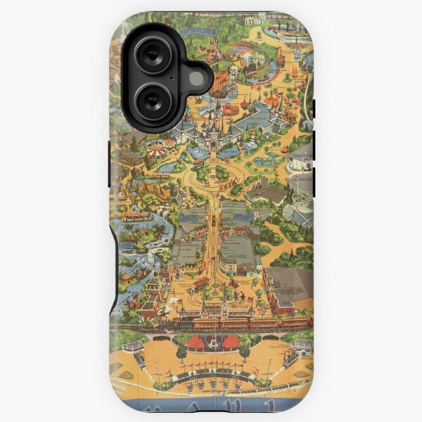 Item preview, Theme Park Vintage Map designed and sold by Rainbows Galore.