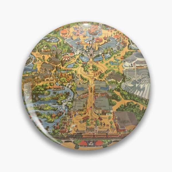 Item preview, Theme Park Vintage Map designed and sold by Rainbows Galore.