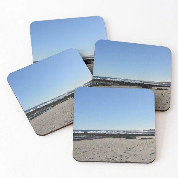 Item preview, Sandy beach with dark rocks   designed and sold by Artlajf.
